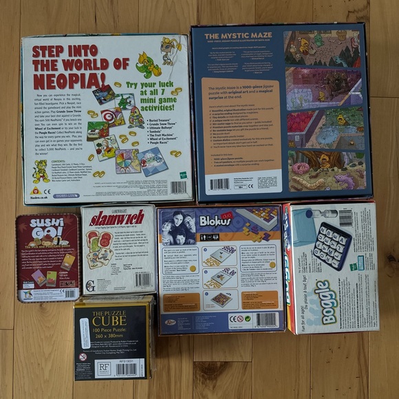 Game & Puzzle Collection! Blokus Neopets Magic Puzzle Boggle Labyrinth Slamwich - Picture 3 of 3